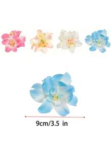 4 peças/1 peça Grampos de Cabelo com Flor de Hibisco Tropical, Flores Artificiais Havaianas Acessórios de Cabelo Feminino, Adequado para Praia, Festa, Estilo Boho, Moda, Elegante, Minimalista, Cor Sólida, Adequado para Uso Diário, Casual, Festa, Transporte, Férias, Rabo de Cavalo, Coque, Lavar o Rosto, Maquiagem, Decoração de Roupa, Acessórios de Verão, Grampos de Cabelo, Presilhas de Cabelo, Grampos de Cabelo, Material Escolar, Faculdade