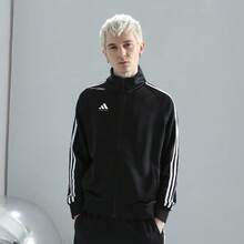 Adidas 男士经典三条纹舒适休闲运动夹克外套，TR30JT-BW-1 - TR30JT-BW-1 - 查看 5