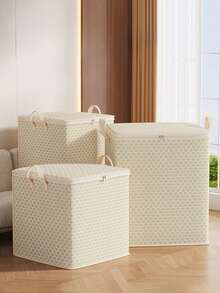 1pc Packing Clothes Moving Bag, Large Capacity Clothing Storage Organizer Box, Moisture Proof Quilt Blanket Saver