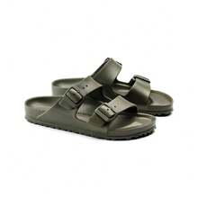Birkenstock Men's Sandals Lightweight Adjustable Comfortable Travel Walking Summer 1019094 - Khaki - View 3