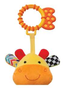 Giraffe Toy With Spring Happy Zoo Buba Baby - 藍色 - 查看 7