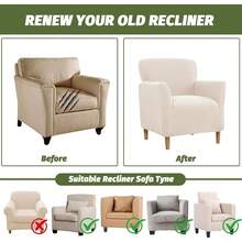 Local Delivery - Banquet Armchair Slipcover Printed Chair Covers With Arms Stretch Club Chair Slipcover Soft Armchair Sofa Covers Anti-Slip Furniture Protector For Dogs Pets Home Living Room Decor, 14 - 03 - 查看 3