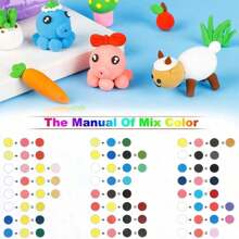 12pcs/24pcs/36pcs Super Light Air Dry Clay Modeling Clay Toys Kit, DIY Clay Crafts, Christmas Gift For Friends, Valentine's Day Gift For Friends And Classmates, Also Suitable For Gifts To Siblings