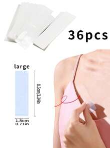 72 pezzi di nastro fashion invisibile, adesivi trasparenti biadesivi e impermeabili, accessori per biancheria intima da donna e lingerie, nastro delicato per il corpo, biancheria intima alla moda, pratico, adesivi per indumenti, nastro per scollo delle camicie, copertura reggiseno, corpo e vestiti, per migliorare il design di moda