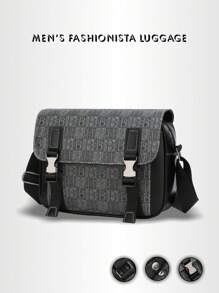 1 pezzo Borsa a tracolla da uomo in tinta unita, adatta per l'uso quotidiano, per scuola, giovani, scuola superiore, università, pratica e alla moda, borsa da scuola per la scuola materna, borsetta, regalo per autunno e Natale, Wall Wallet da viaggio, Borsa per signora in stile vintage, shopper, a spalla, elementi essenziali per gli uomini