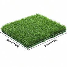 10/20/30 Piezas Baldosas de césped sintético extraíbles e intercambiables, Césped artificial de alta calidad adecuado para patios exteriores, áreas de juego, jardines, decoración del hogar, amigable con las mascotas, césped suave, 30*30cm