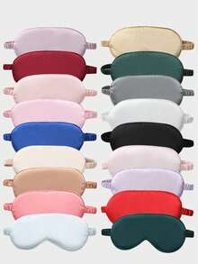 Sleeping Eye Mask, Soft And Comfortable Fabric, Blackout Eye Mask For Travelling, Napping, Night Time Use, Sleeping Eye Mask & Eyeshade (With Elasticated Strap/Headband), Soft Eye Mask For Night Time Sleeping, Travelling, Napping - Multicolor - View 6