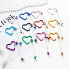 10pcs New Design Silicone Beads Metal Bead Keychain Accessories DIY Jewelry Making Craft Supplies Toy DIY Jewelry Creative Crafts