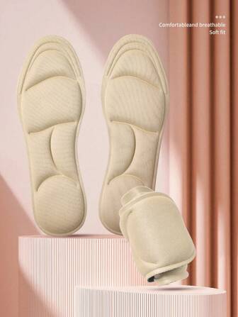 1 par de plantillas de espuma de memoria 5D, gruesas y de alta elasticidad, para zapatos deportivos de running para mujeres y hombres, zapatillas, zapatos casuales, accesorios de calzado, ideas de regalo