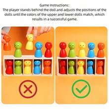 双人盲猜游戏 - 教育逻辑与创造力开发玩具，色彩鲜艳的娃娃，有趣的家庭游戏，适合成人互动派对、派对和家庭游戏之夜，教育玩具 | 益智游戏 | 风格化图形，玩具和游戏