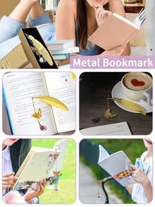 1pc Butterfly Bookmark, Elegant Reading Accessory Suitable For Book Lovers, Students, Writers, Readers, Ideal Gift For Birthday, Graduation And General Occasions (No Gift Box) - Multicolor - View 6