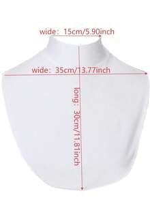 1 buah Kerah Imitasi Serbaguna Wanita yang Dapat Dilepas, Warna Polos, Aksesori Kaos Dalam Viscose yang Nyaman untuk Gaun - MultiWarna - View 3