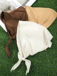 4/1件装夏季时尚复古花卉头巾，雏菊印花三角发带，适合日常、海滩、节日和休闲场合佩戴，女士发带，女士头巾 - 彩色 - 查看 4