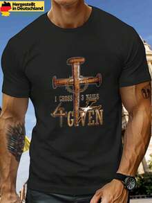 Men T-Shirts - 黑色 - 查看 2