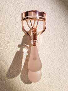 Rose Gold Transparent Handle Eyelash Curler, Jelly Texture Eyelash Curler,Makeup,Cheap,Room Decor,Vanity,Travel,Bedroom,Makeup Accessories,Eyelash Curler