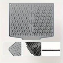 硅胶碗碟干燥垫、厨房用具沥水垫、硅胶沥水垫、柔性橡胶碗碟沥水垫、耐热硅胶垫、台面垫、水槽垫、多功能隔热垫、杯架、滤水垫 - 彩色 - 查看 8