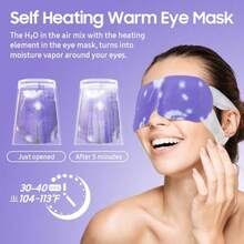 Steam Eye Mask 10 Packs Heated Eye Mask Self Heating Disposable SPA Warm Compress For Eyes Sleep Mask Soothing Moist Heat Eye Masks Travel Essentials Relaxation Gifts Lavender Scent W10 - as pic - View 5