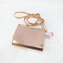 Clutche Juvenil Metalizada com Strass e Alça Removível – Tia Lolla infantil