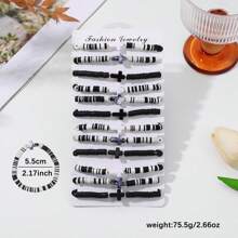 8/12 Stücke bunte Armband-Sets aus Polymer-Ton mit Dopamin-Kreuz-Design, Sommer-Strandurlaubs-Accessoires