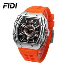 1pc FIDI Brand Men's Mechanical Watch, Luxury Dial, Automatic Movement, Water Resistant Calendar, Silicone Strap, Stainless Steel Case - one-size - View 13