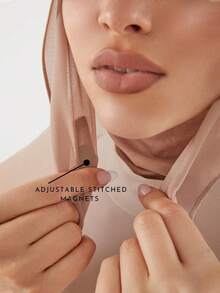 1 chiếc khăn trùm đầu Hijab cài áo có móc nam châm, khăn choàng voan 3 trong 1, mũ ống và khăn trùm đầu, vải voan mềm mại, thoáng khí, thích hợp mặc hàng ngày, lễ hội, cầu nguyện và hành hương - Khăn trùm đầu 3 trong 1 - Xem 3