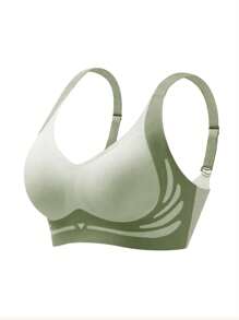 Sujetador ligero de soporte para el pecho, sujetador con soporte suave y sin costuras, sujetador ligero para mujeres, sujetador push-up, sujetador moldeador de pechos, ropa interior sexy para mujeres, sujetador ideal para pechos grandes con soporte y ajuste lateral anti caída