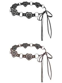 1 件波西米亚风格女士腰带，装饰性复古设计时尚腰带，适合连衣裙、春夏秋冬、秋季、万圣节 - 腰繩 - 查看 1