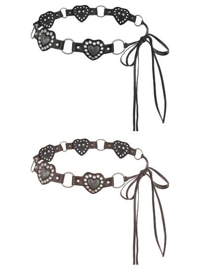 1 件波西米亚风格女士腰带，装饰性复古设计时尚腰带，适合连衣裙、春夏秋冬、秋季、万圣节