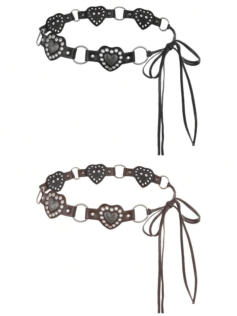 1 件波西米亚风格女士腰带，装饰性复古设计时尚腰带，适合连衣裙、春夏秋冬、秋季、万圣节 - 腰繩 - 查看 1