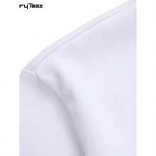 LYFT JOINT Men's Oversized Cotton T-Shirt -  Graphic Print, Loose Fit Casual Fitness Shirt For Gym, Running & Casual Attire, Breathable Short Sleeve Workout Tee, Gym Accessories - trắng - Xem 4