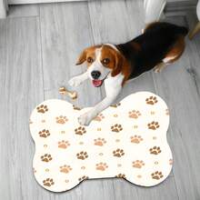 1 pezzo di tappetino per l'alimentazione degli animali domestici, tappetino assorbente per cibo di cani e gatti, tappetino antiscivolo e impermeabile, resistente alle macchie e facile da pulire, ideale per contenere acqua e cibo di animali domestici, accessorio per animali, tappetino per pasti per animali domestici adatto per bevitori sporchi e disordinati
