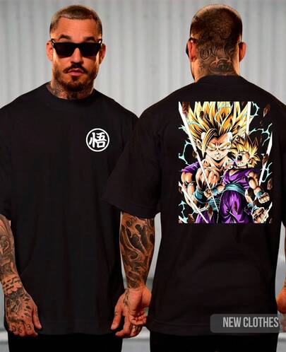 Camiseta Gohan Dragon Anime Ball Super Saiyajin 2 DBZ Mangá Kamehameha