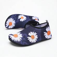 LANTROVE Fashionable Daisy Design Unisex Wading Shoes, Light And Breathable, Firm Grip, Accompany You Walking On The Beach, Quick-Drying Upper, Rubber Sole, Soft, Light And Easy To Carry - 藍色 - 查看 9