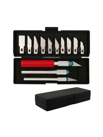 Kit Estilete De Precisão Jogo Com 13 Peças Artesanato