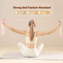 Yoga Resistance Bands For Working Out Exercise Bands Fitness Training Pilates Gym Stretch Elastic Band Home Stretching Resistance Strap For Beginners Ladies Body Latin Dance Stretch Strap