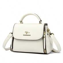 KAIDIFEINIROO Bolsos y carteras de mujer de tapa abatible de bicapa, de alta calidad, de moda, tipo bandolera, de lujo y casual, bolsos de mensajero de hombro de alta calidad