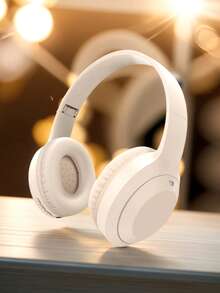 新款無線耳罩式耳機，可伸縮頭帶，全耳罩式設計，高清通話，摺疊耳罩，高保真音效，額外低音，長電池續航力，商務/通用兼容，實惠禮品 - 米色 - 查看 11