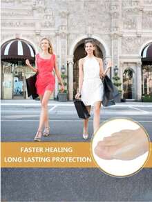 15片透明隐形防摩擦贴加厚脚趾贴凝胶前脚底垫脚跟贴凝胶垫防水泡罩