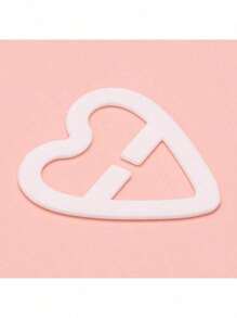 1/4 piezas Clips de correa de sujetador de unicolor antideslizante, ganchos de sujetador con forma de corazón de plástico, evitan que las correas del sujetador se deslicen hacia abajo cuando sales de la escuela