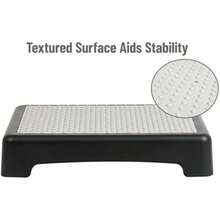 Platform Booster Step, Step Stool For Seniors, Indoor Outdoor, Riser, 17" L X 13" W X 3.5" H, Black And White - None - View 6