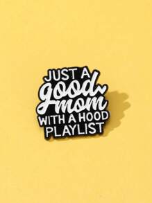 Nur eine gute Mutter mit einer Hoodieplaylist Emaille-Pin, modische dekorative Broschen, Ornamente, Anstecknadeln, Taschen-Badges, Schmuckgeschenke, Neuer Stil Rucksack für die Schule 2025