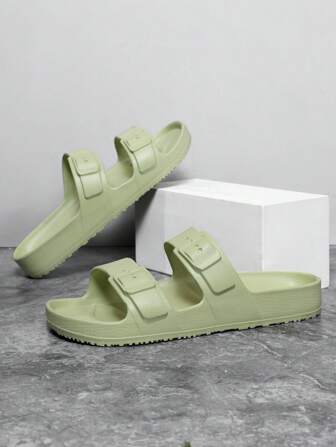 EVA-zomerpantoffels voor heren - casual, sportief, geschikt voor binnen/buiten, strand, douche, tuin, comfortabele unisex pantoffel met zachte zool