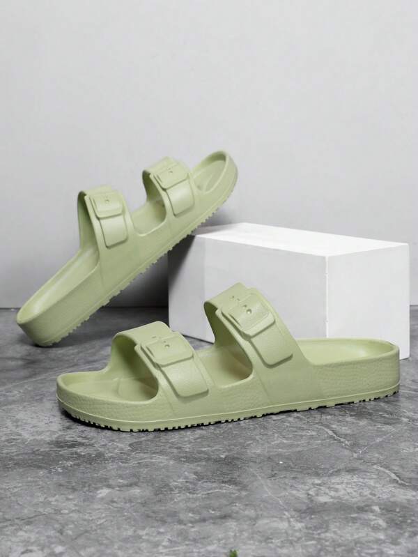 Men's EVA Summer Slippers - Casual Sports Style, Suitable For Indoor/Outdoor, Beach, Shower, Garden, Soft Sole Comfortable Unisex House Slipper