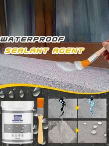 JAYSUING 100g/300g; Transparent Waterproof Adhesive; Waterproof Coating For Exterior Window Sills; Waterproof Leak-Stopping Adhesive; Crack Repair For Outdoor Use; Leak Repair For Bathrooms; Leak-Stopping And Penetrating Agent