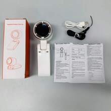 Ventilador portátil dobrável - Recarregável via USB, ultrassilencioso, ajustável em 5 velocidades, bateria de 3600 mAh (autonomia de 10 horas), adequado para mesa de escritório, quarto, dormitório, viagens ao ar livre, resfriamento de verão, praia, viagens, itens essenciais para férias