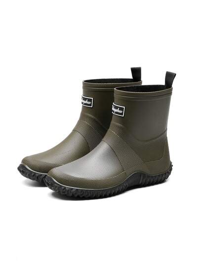 1双轻便高筒雨靴，柔软可折叠户外徒步长筒涉水鞋，骑行靴，超薄雨靴，徒步涉水靴，通勤鞋套，男女通用