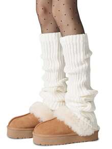 40/50/70厘米 1/2双 洛丽塔腿套 女士长袜 羊毛针织脚套 臂套 Y2K 秋冬袜 靴筒袜 - 保暖腿套 - 查看 5