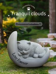 Pet Memorial Urn Jar – Waterproof Dog & Cat Ashes Keepsake Bottle, Elegant Cremation Jar For Animal Lovers, Perfect Pet Memorial Gift For Home Display - 雲端動物骨灰盒 - 狗 - 查看 2