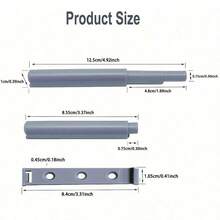 10pcs Easy-Install Magnetic Push Latches - Touch Release Cabinet & Drawer Catch, Polished Metal Finish For Kitchens, Furniture & Wardrobes