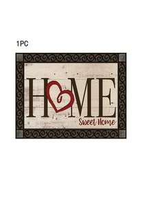 1pc/4pcs/6pcs Grey & White Gradient Placemats 30x45 Cm - Polyester Machine Washable Rectangular Place Mats With HOME Sweet Home Design For Kitchen Dining Table Decor, Party Centerpieces, Home Decor Accents | Textured Surface | Machine Washable Mats - Multicolor - View 16